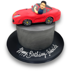 Ferrari and man cake
