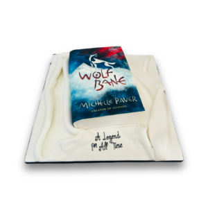 Book cover cake