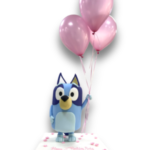 3D Bluey themed cake