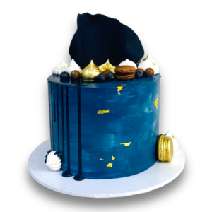 Blue buttercream cake