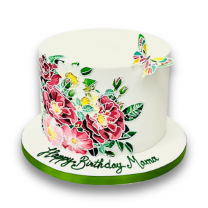 Painted Flower cake