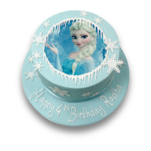 Edible print Elsa birthday cake