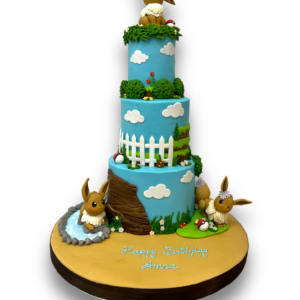 3 tier Eevee cake