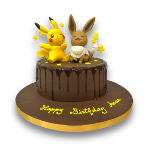 Pikachu and Eevee cake