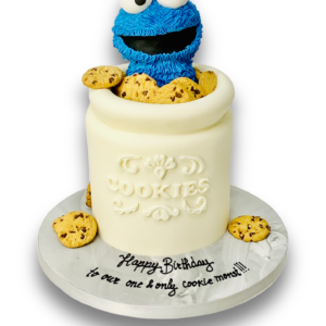 Cookie Monster birthday cake