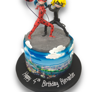 Ladybug and Cat Noir birthday cake
