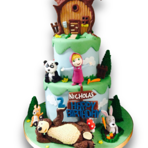 Masha and the Bear cake