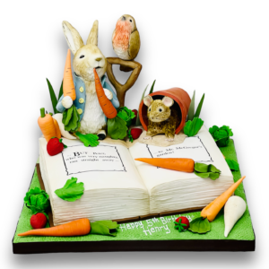 Peter Rabbit book cake
