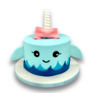 Cute whale head cake