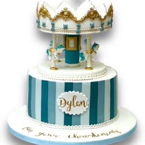 Christening cake - carousel