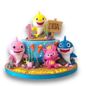 Baby Shark and family cake