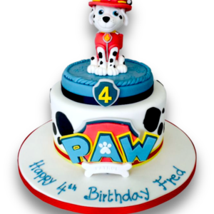 Paw Patrol themed birthday cake