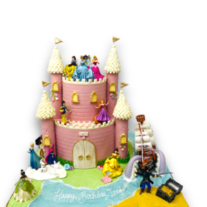 Princesses and pirates cake