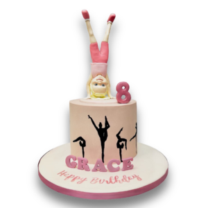 Gymnast girl cake