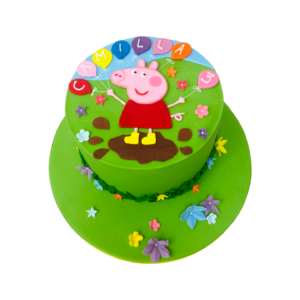 Peppa pig balloons cake