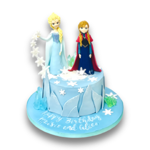 Elsa and Anna cake