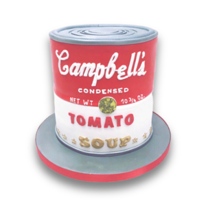 3D tomato soup cake