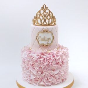 Pink Princess Cake with Tiara