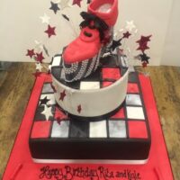 Rita Ora birthday cake 70s disco cake