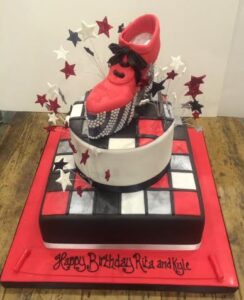 Rita Ora birthday cake 70s disco cake