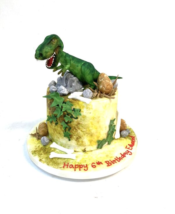 Scary dinosaur Birthday Cake