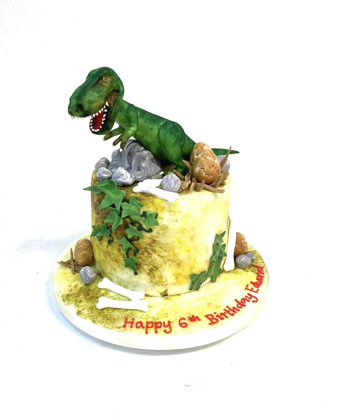 Scary Dinosaur Cake - Cakes by Robin