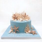 Seaside themed cake