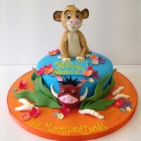 Simba Lion King birthday cake