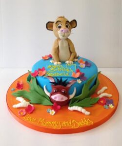 Simba Lion King birthday cake