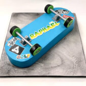 Skateboard birthday cake