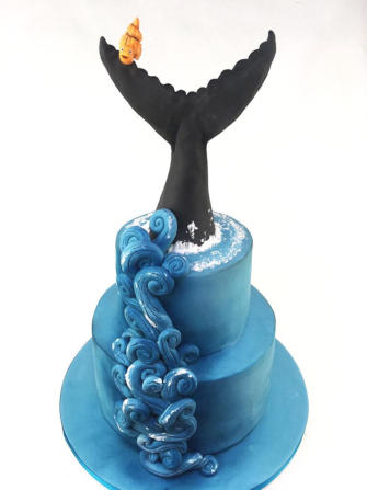 Sketches to Reality - Ocean themed cake image 1