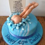 Skinny dipping cake