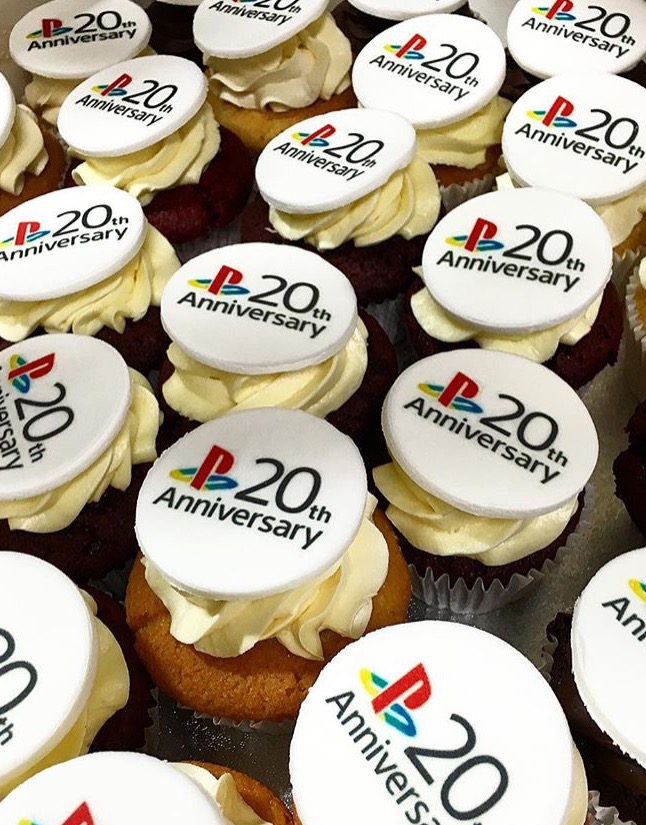 Corporate logo cupcakes