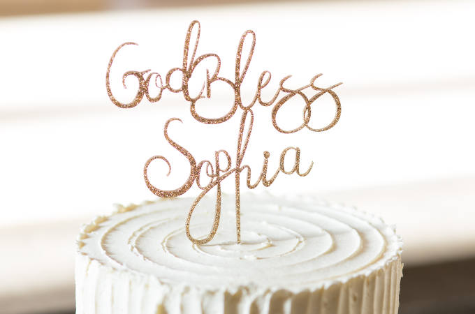 Sophia's Baptism cakes image