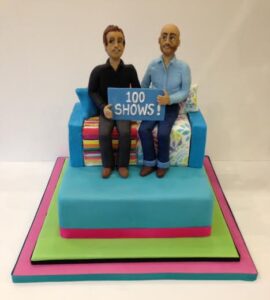 Sunday brunch presenters anniversary cake