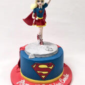 Supergirl birthday cake