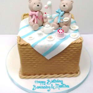 Teddy 1st Birthday Cake