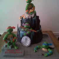 Teenage Mutant Ninja turtle birthday cake