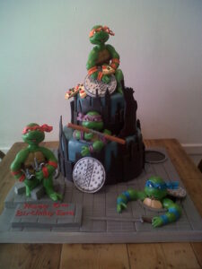 Teenage Mutant Ninja turtle birthday cake