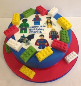 Budget Lego birthday cake