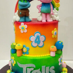 Trolls Birthday Cake