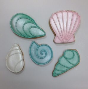 Sea shell cookies