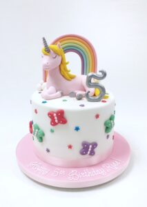 Unicorn Rainbow Birthday Cake