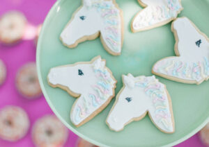 unicorn themed biscuits