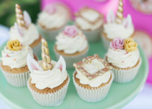 unicorn themed cupcakes