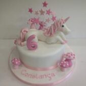 White unicorn cake