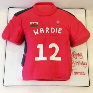 Welsh rugby shirt (combo of front and back)