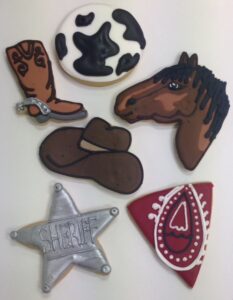 Wild west party cookies