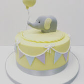 Yellow Elephant Cake