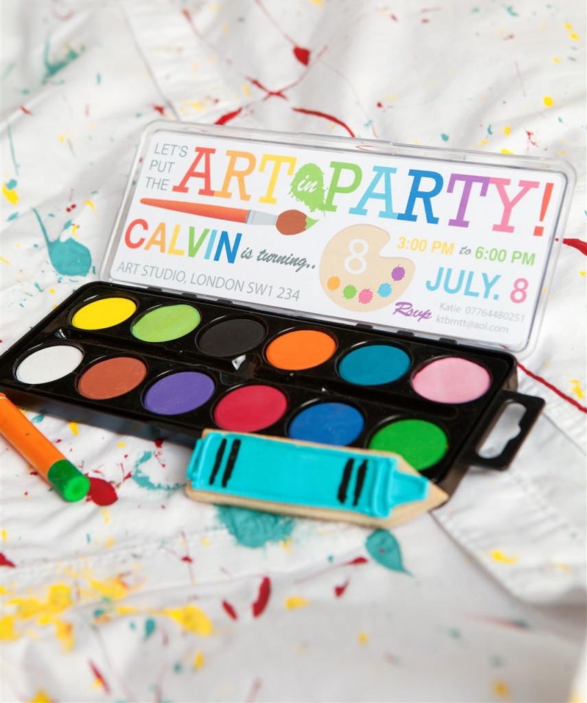 Artist party theme ideas